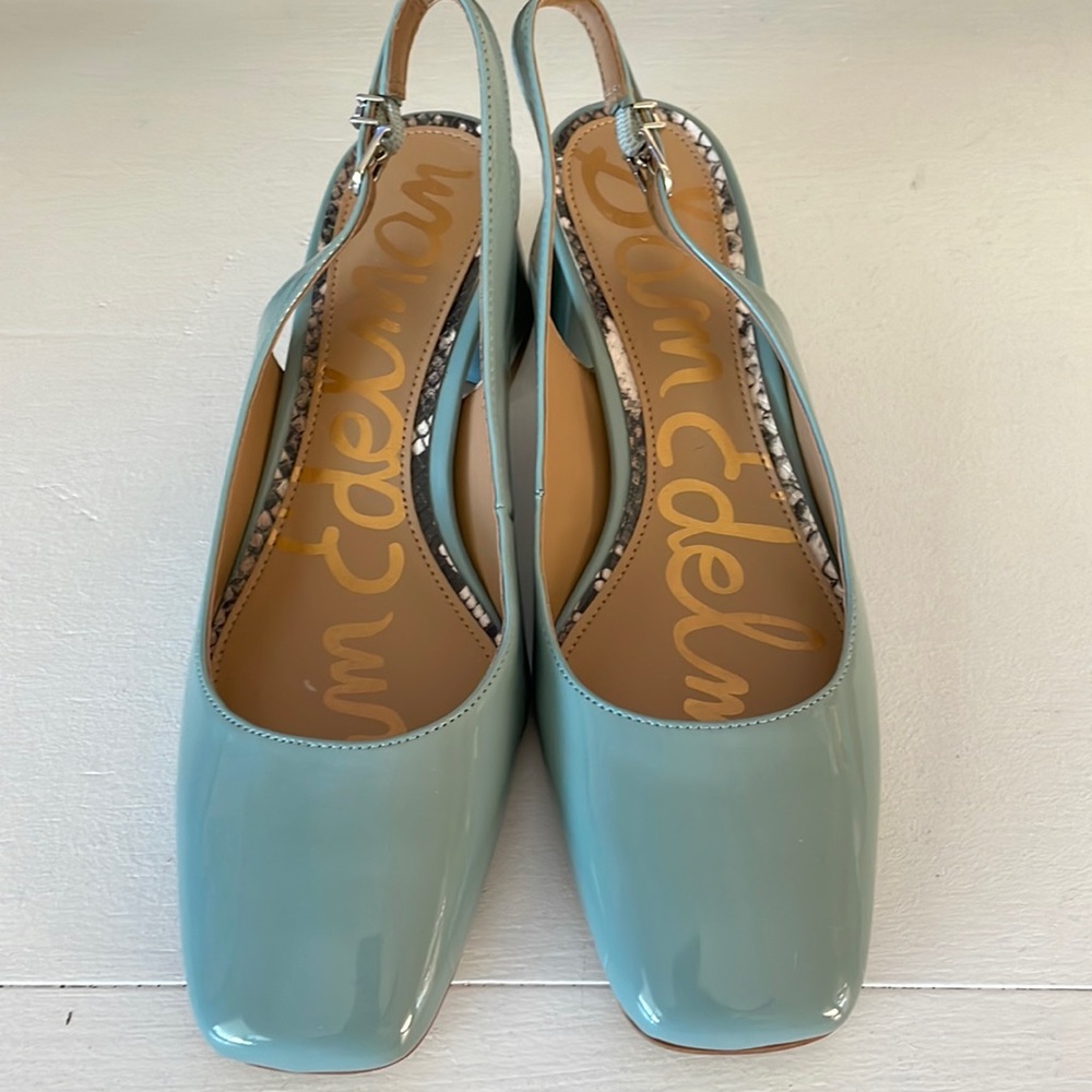 Sam Edelman Patent Sling Back Pumps